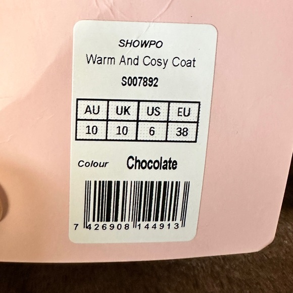 WARM AND COSY COAT IN CHOCOLATE - Picture 11 of 11